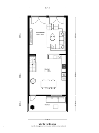 Floorplan - Bert Haanstrahof 10, 1087 DL Amsterdam